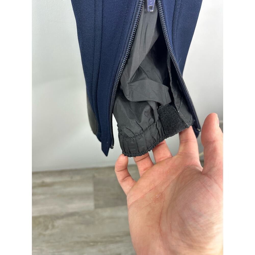 Vintage Roffe Skiwear Softshell Ski Pants Padded Navy Blue Size 32 Waist - Picture 13 of 13